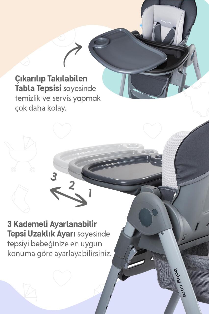 Baby Care BC511 Flex Plus Mama Sandalyesi Antrasit - 2