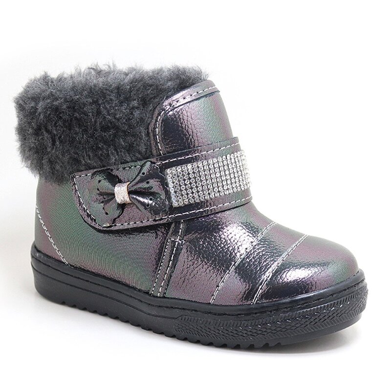 Artico Hazy Platinum Fur-Lined Girls' Sport Boots - Artico