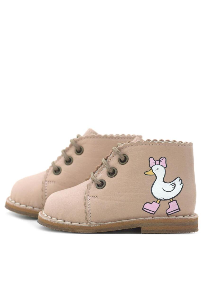 Rakerplus Tbons Special Design Handmade Genuine Leather Powder Pink Baby Girl Boots - 6