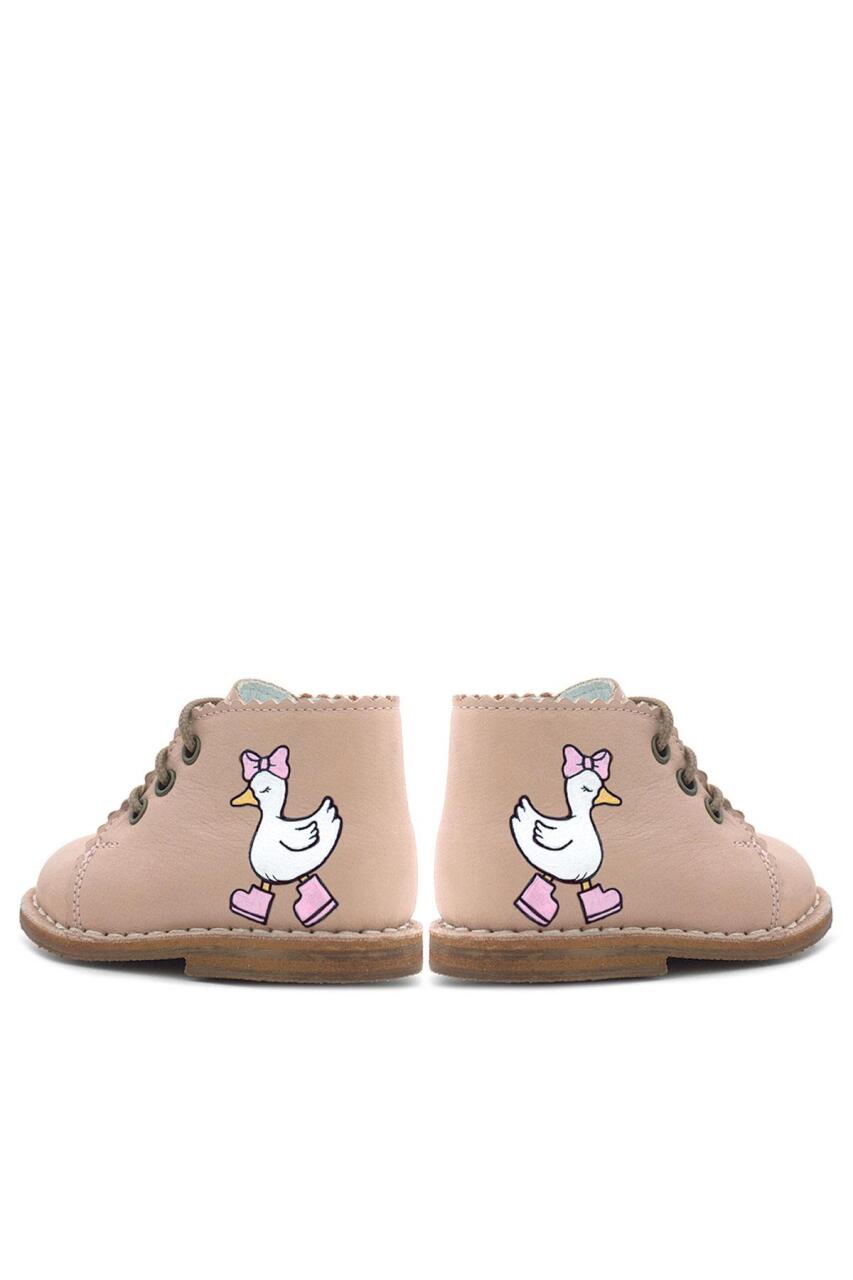 Rakerplus Tbons Special Design Handmade Genuine Leather Powder Pink Baby Girl Boots - 9