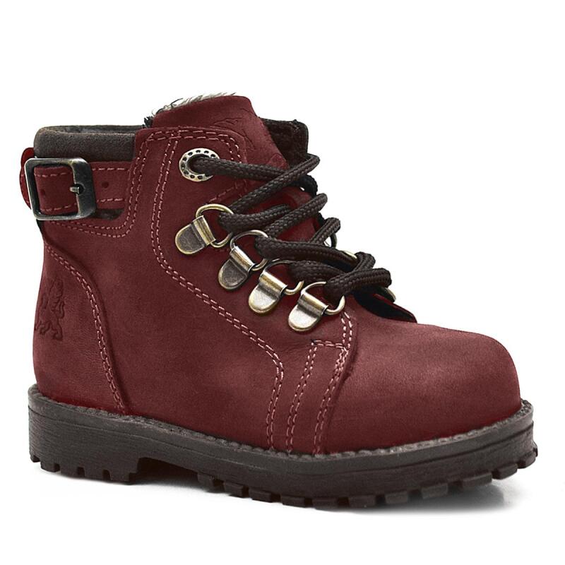 Rakerplus Griffon Genuine Leather Burgundy Baby Boots - Rakerplus