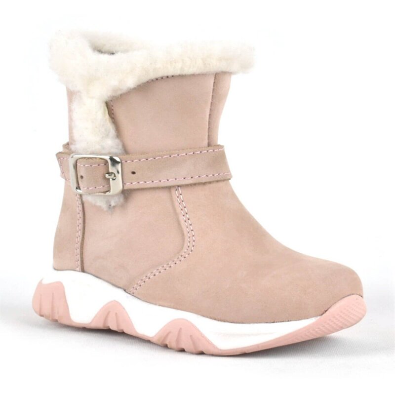 Rakerplus Leather Powder Pink Baby Boots - Rakerplus