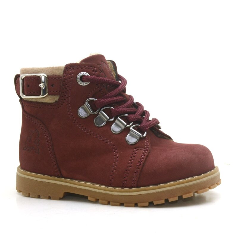 Rakerplus Griffon Genuine Leather Burgundy Zippered Kids' Boots - Rakerplus