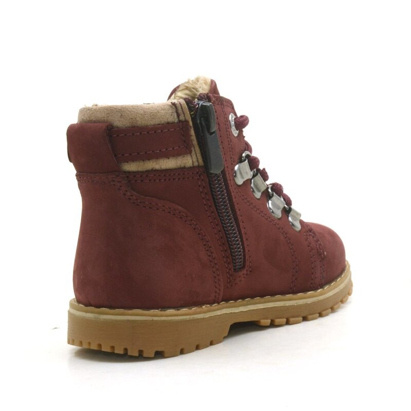 Rakerplus Griffon Genuine Leather Burgundy Zippered Kids' Boots - 3