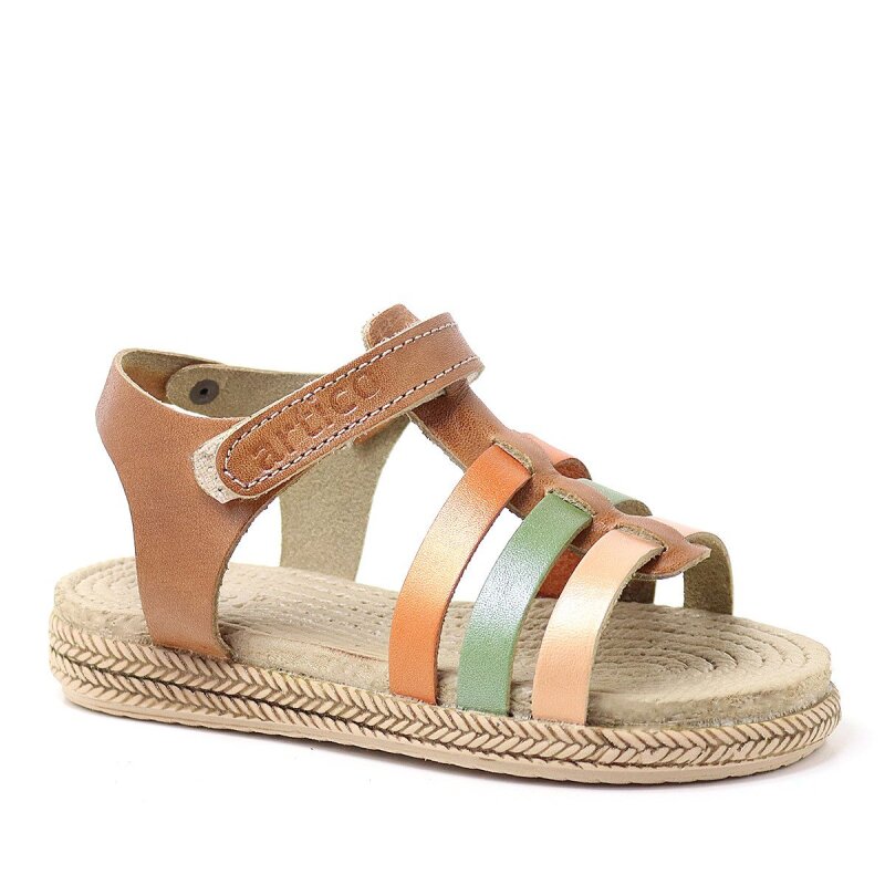Artico Bellini Genuine Leather Tan Vachetta Baby Girl/Child Sandals - Artico