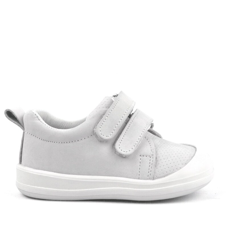 Rakerplus Sonic Genuine Leather White Velcro Anatomical Baby Sports Shoe Sneaker - 2
