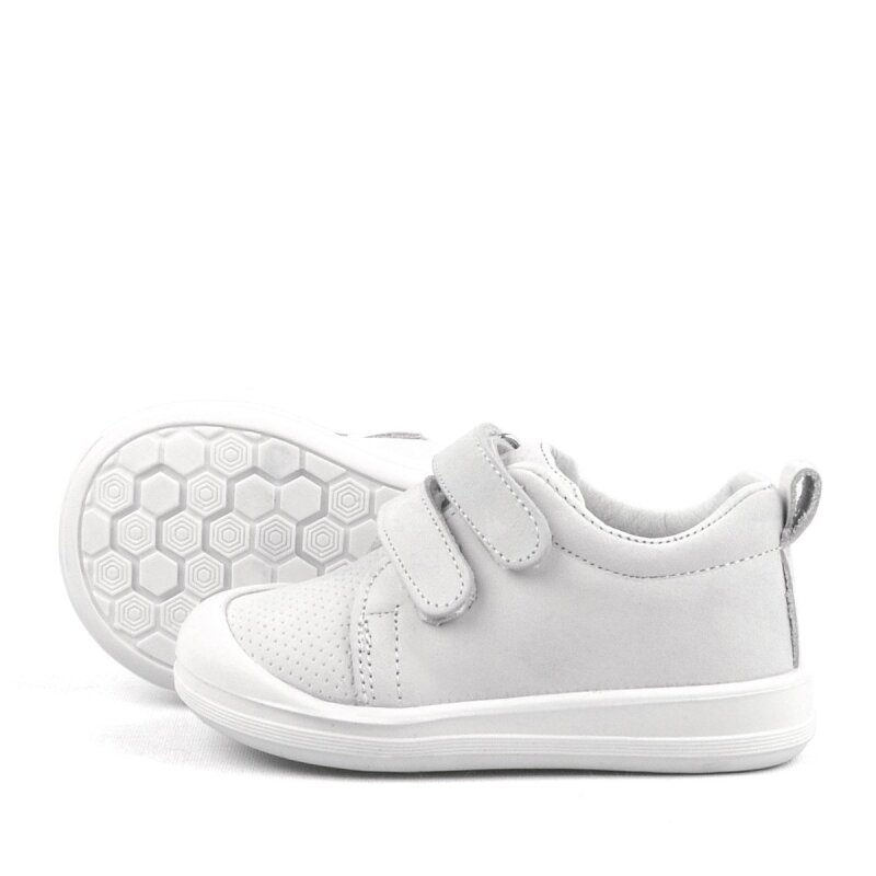 Rakerplus Sonic Genuine Leather White Velcro Anatomical Baby Sports Shoe Sneaker - 6