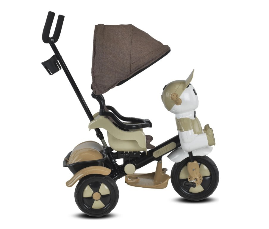 Babyhope 125A Yupi Triycle 3 Tekerli Kontrollü Bisiklet (Pedli) Kahve - 2