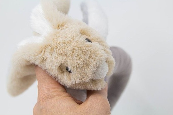 أرنب صغير من القطيفة من بيبي جيم بمقبض 842 حجرًا - 3