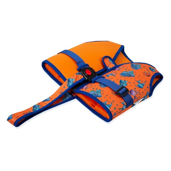 سترة سباحة للأطفال من بيبي جيم 855 برتقالية - 3