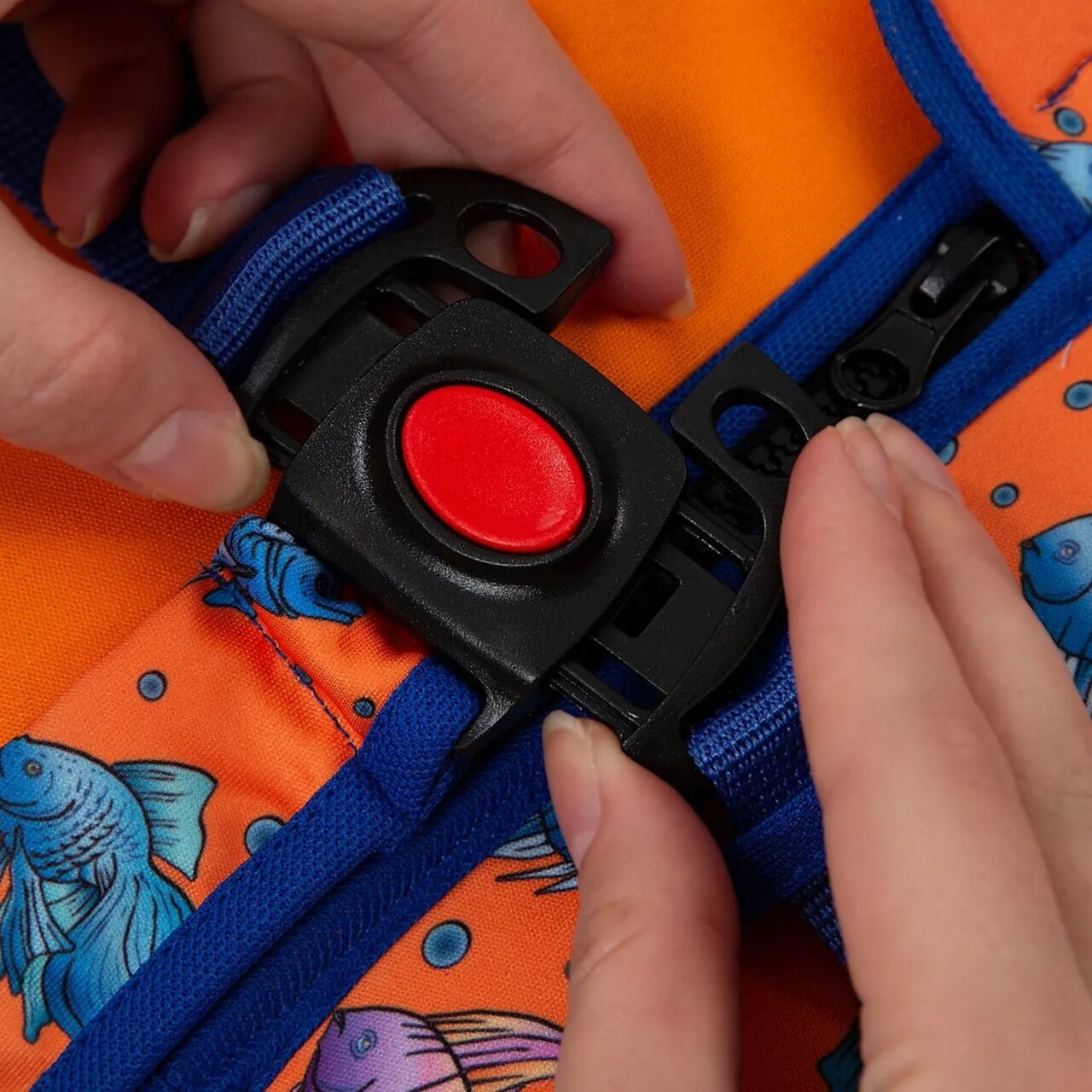 سترة سباحة للأطفال من بيبي جيم 855 برتقالية - 5