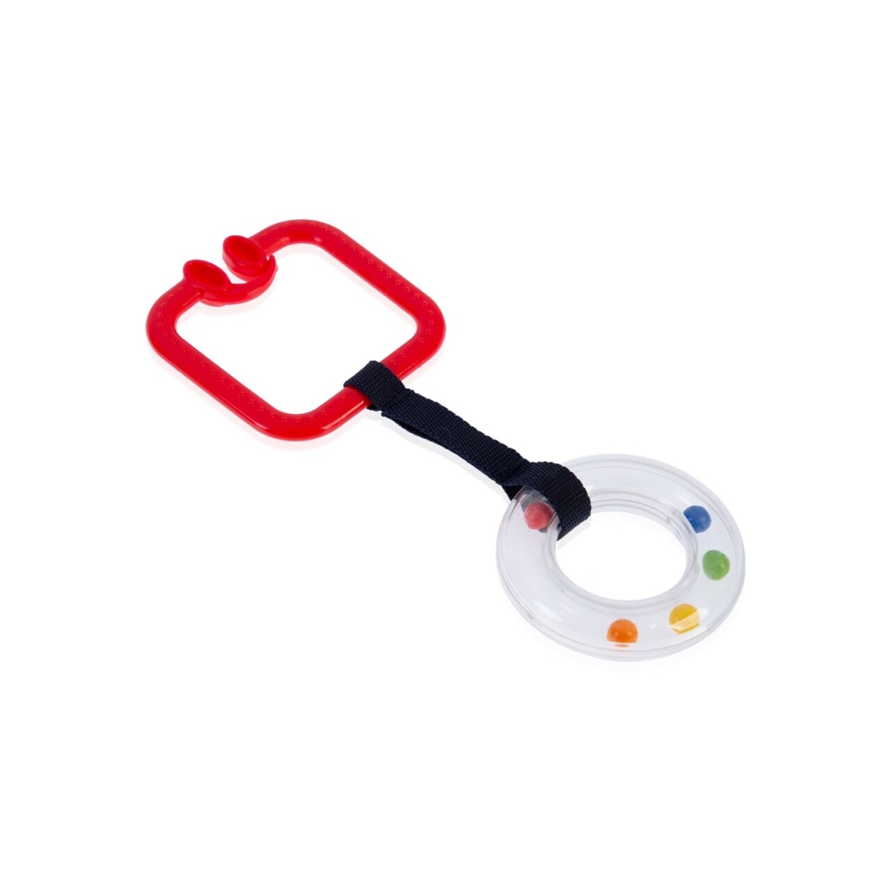 حلقة عربة الأطفال BabyJem Rattle 877 باللون الأحمر - 2
