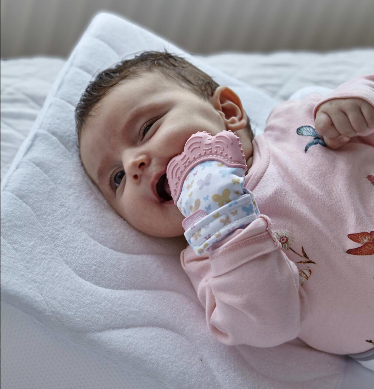 قفاز التسنين بيبي جيم 526 وردي - 3