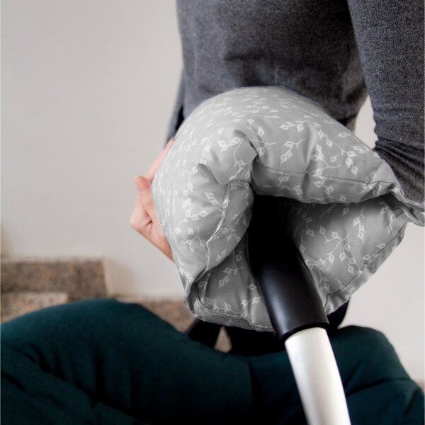 وسادة الرضاعة متعددة الوظائف من بيبي جيم 737 - لون رمادي - زهرة - 4