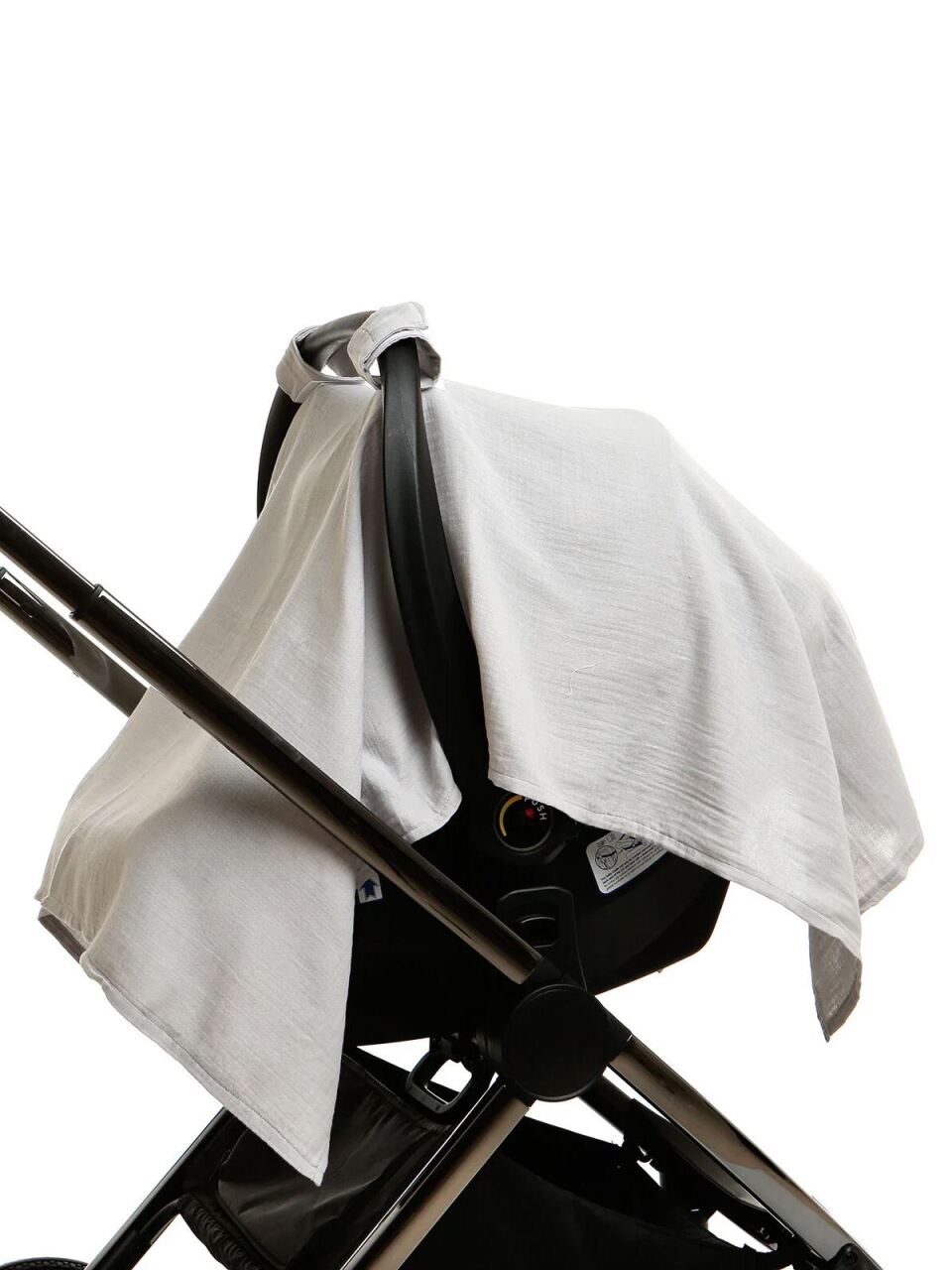 غطاء حامل الأطفال بيبي جيم بلَش 809 رمادي - 3