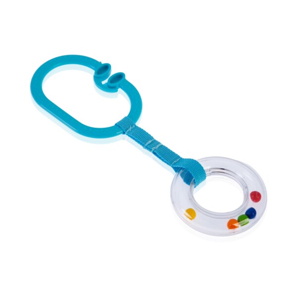 حلقة عربة الأطفال BabyJem Rattle 876 باللون الأزرق - 2