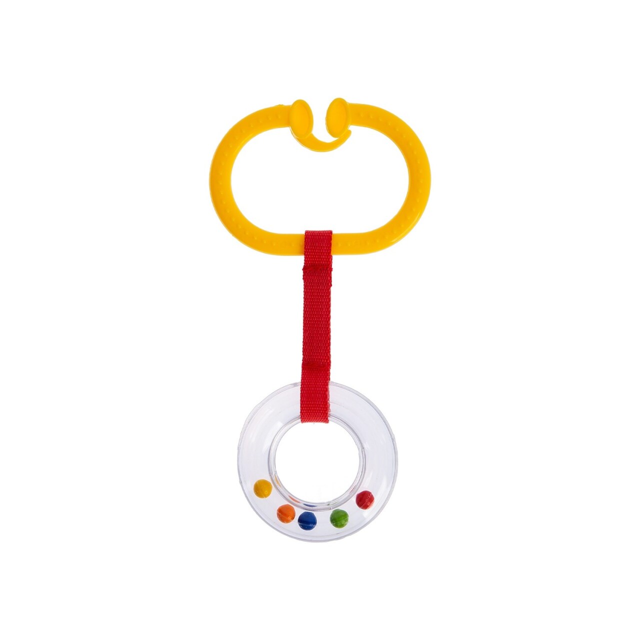 حلقة عربة الأطفال BabyJem Rattle 876 باللون الأصفر - 1