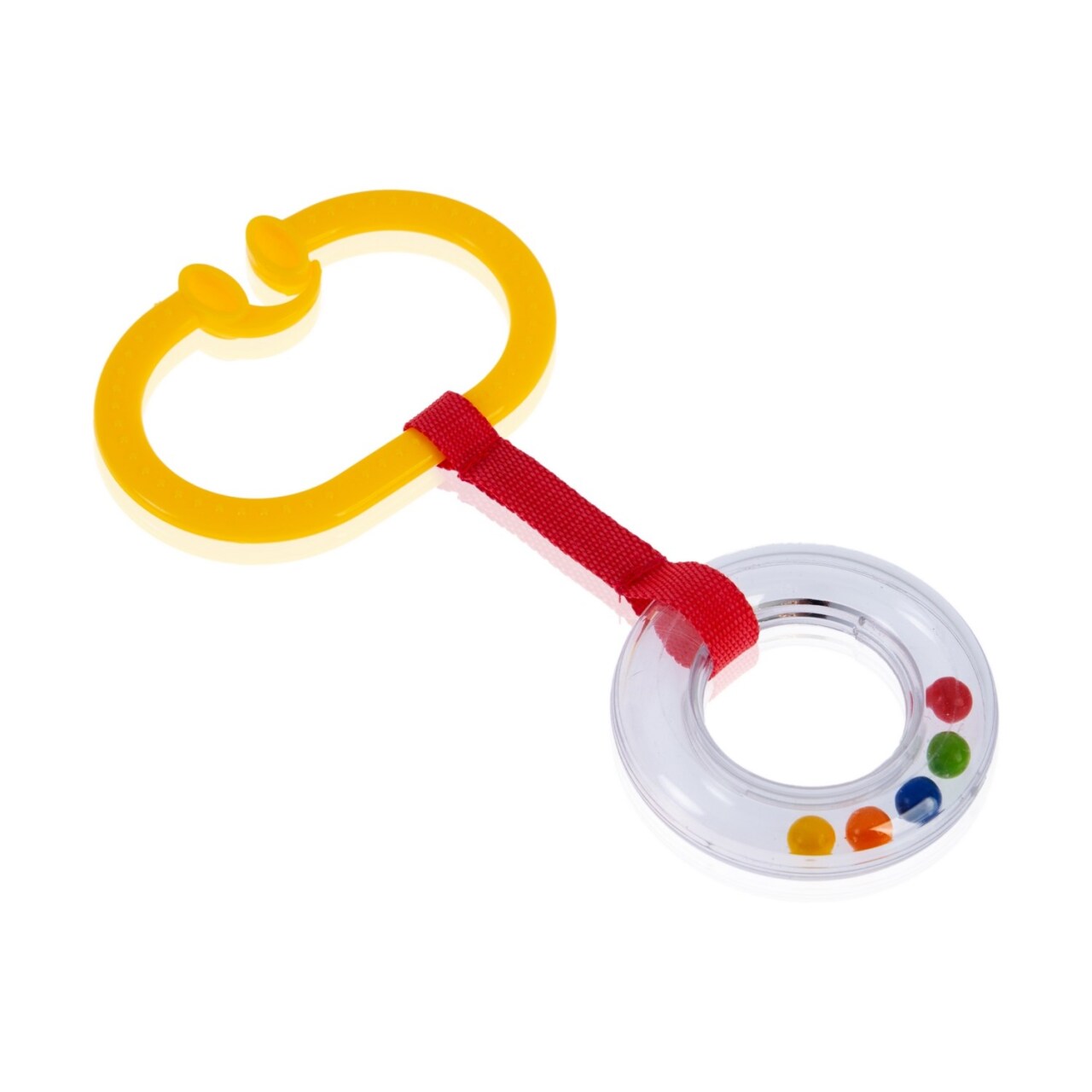 حلقة عربة الأطفال BabyJem Rattle 876 باللون الأصفر - 2
