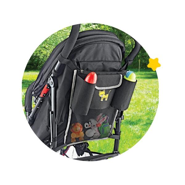 منظم عربة الأطفال بيبي جيم 473 أسود - BabyJem