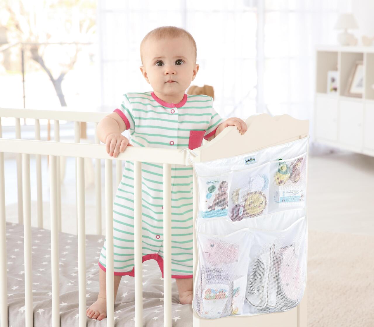 منظم سرير بيبي جيم 555 أبيض - 2