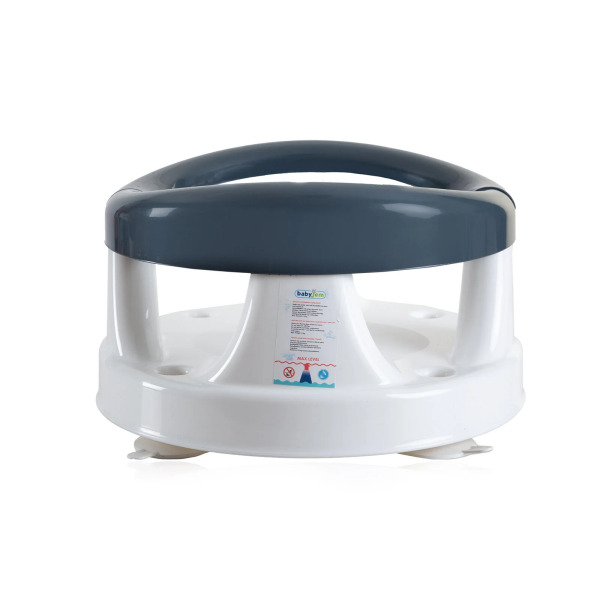 كرسي استحمام وكرسي مرتفع قابل للطي جانبيًا من BabyJem - لون أنثراسيت - 2