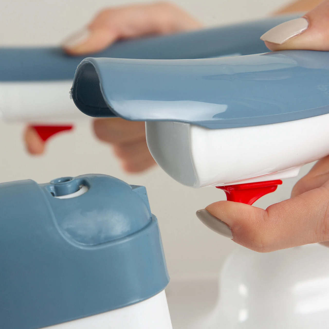 حوض استحمام وكرسي مرتفع قابل للطي من بيبي جيم - إنديجو - 5