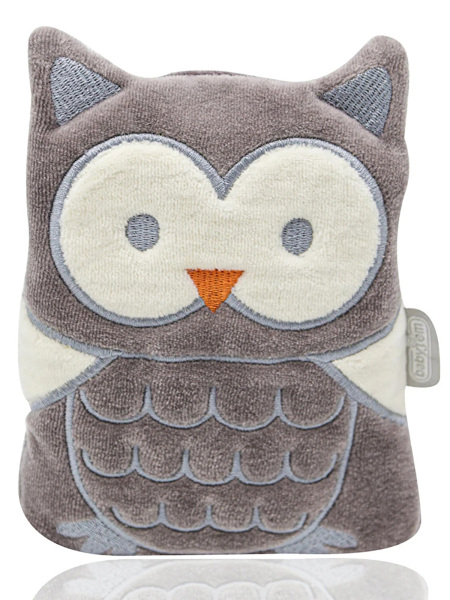 وسادة غاز مخملية من BabyJem Cherry Pitted Owl رقم 366 رمادية اللون - BabyJem