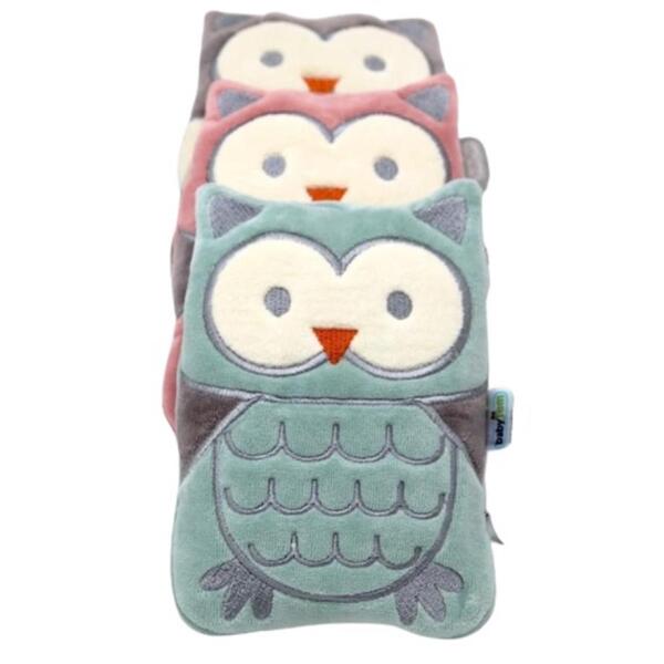 وسادة غاز مخملية من BabyJem Cherry Pitted Owl رقم 366 رمادية اللون - 3