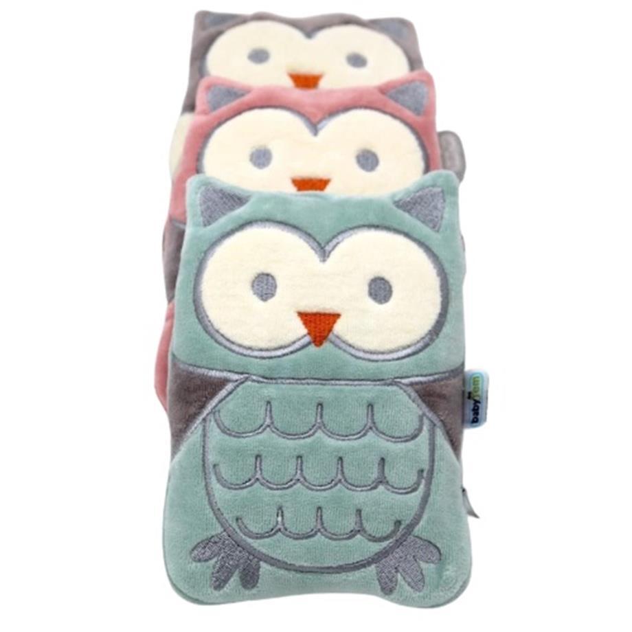 وسادة غاز مخملية من BabyJem Cherry Pitted Owl رقم 366 رمادية اللون - 3