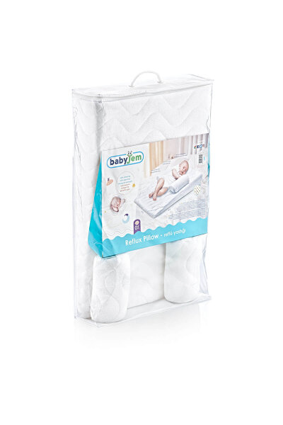 وسادة بيبي جيم للارتجاع المريئي للأطفال 132 باللون الأبيض - 4