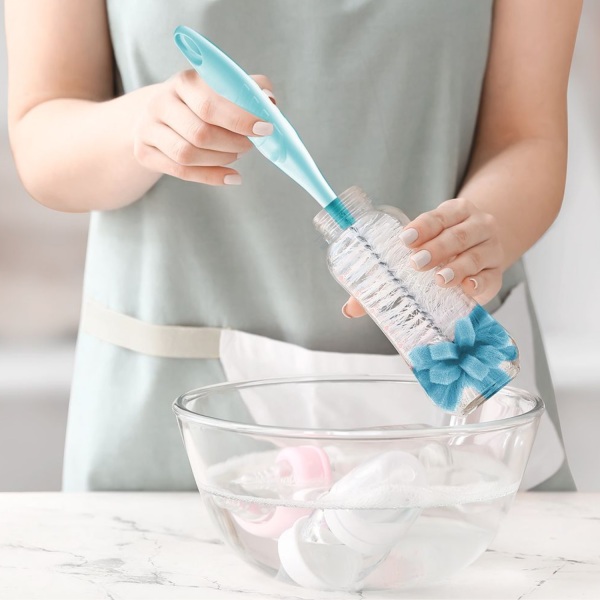 فرشاة زجاجة إسفنجية من بيبي جيم 776 أزرق - 2