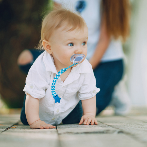 حامل مصاصة بيبي جيم - ٤٢٧ لونًا - منقوش - 2