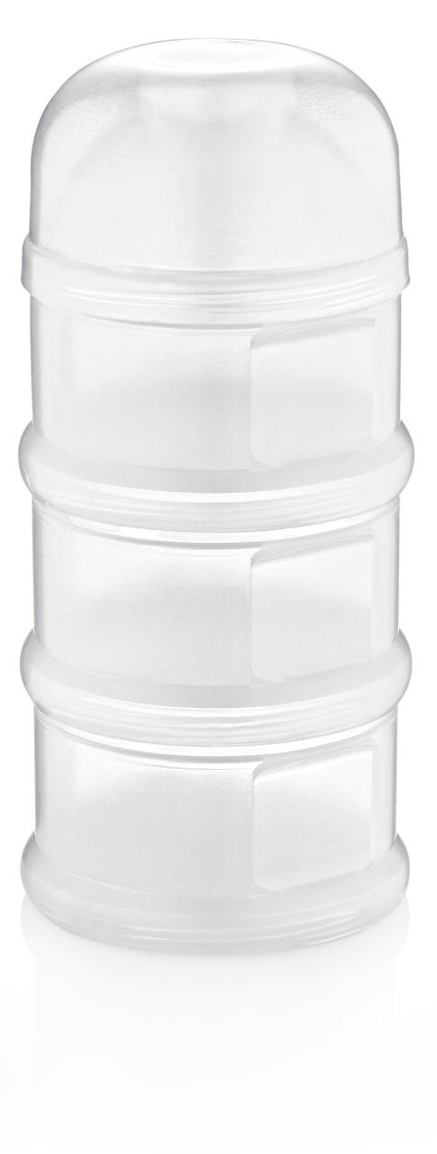 علبة طعام بودرة متعددة الطبقات من بيبي جيم 545 باللون الأبيض - 1