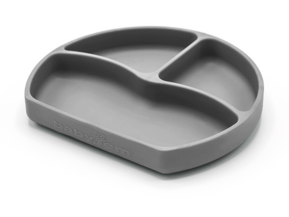 طبق سيليكون بيبي جيم 715 رمادي - 2