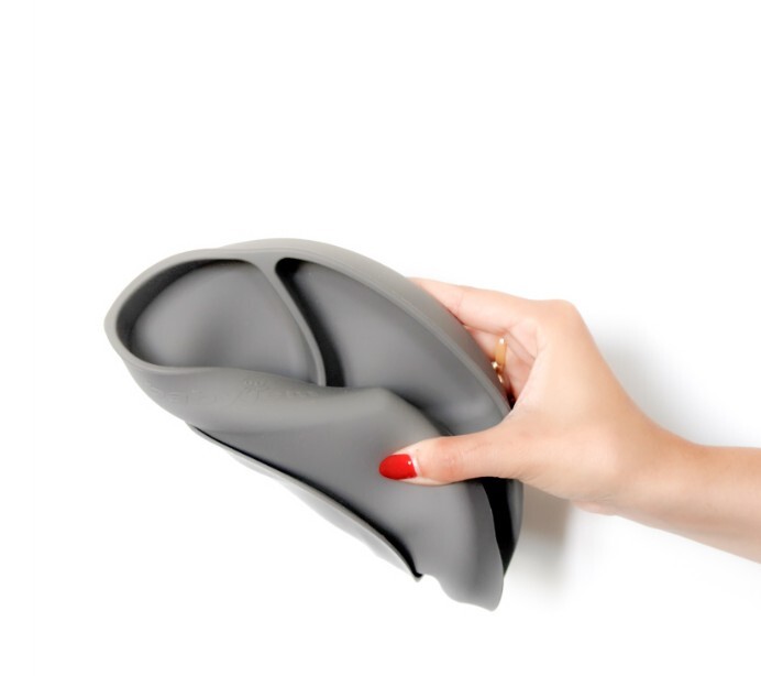 طبق سيليكون بيبي جيم 715 رمادي - 3