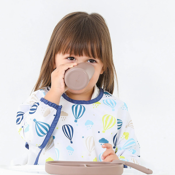 مريلة بأكمام BLW مطبوعة من BabyJem بنمط بالون 784 - 3