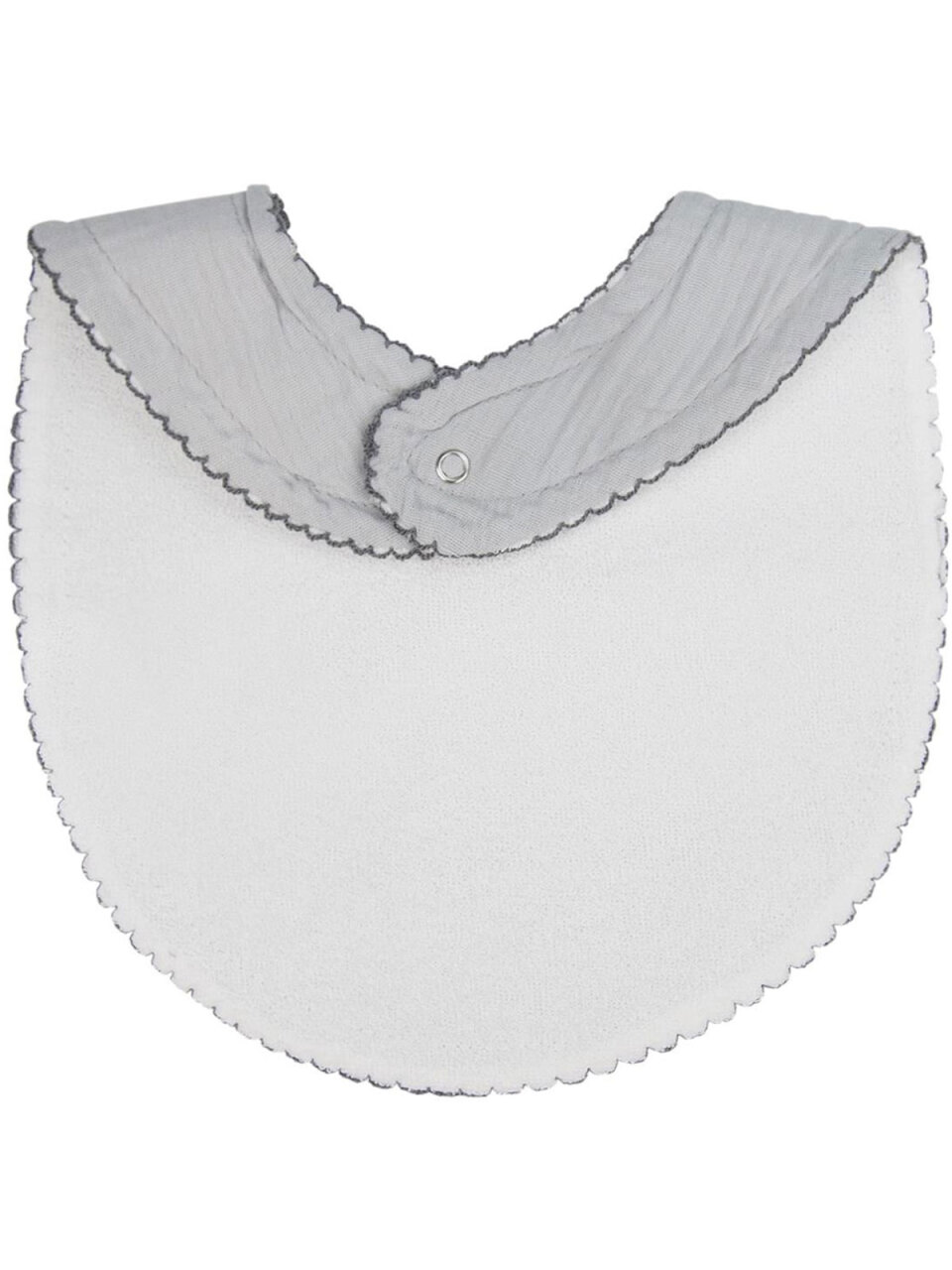 مريلة بيبي جيم كريب موسلين 811 رمادية - 3