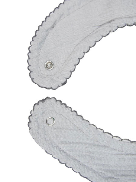 مريلة بيبي جيم كريب موسلين 811 رمادية - 4