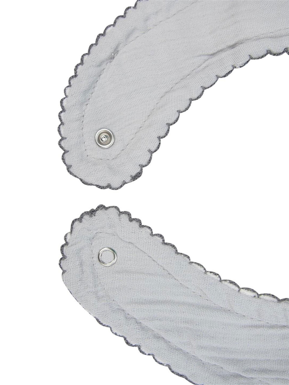 مريلة بيبي جيم كريب موسلين 811 رمادية - 4