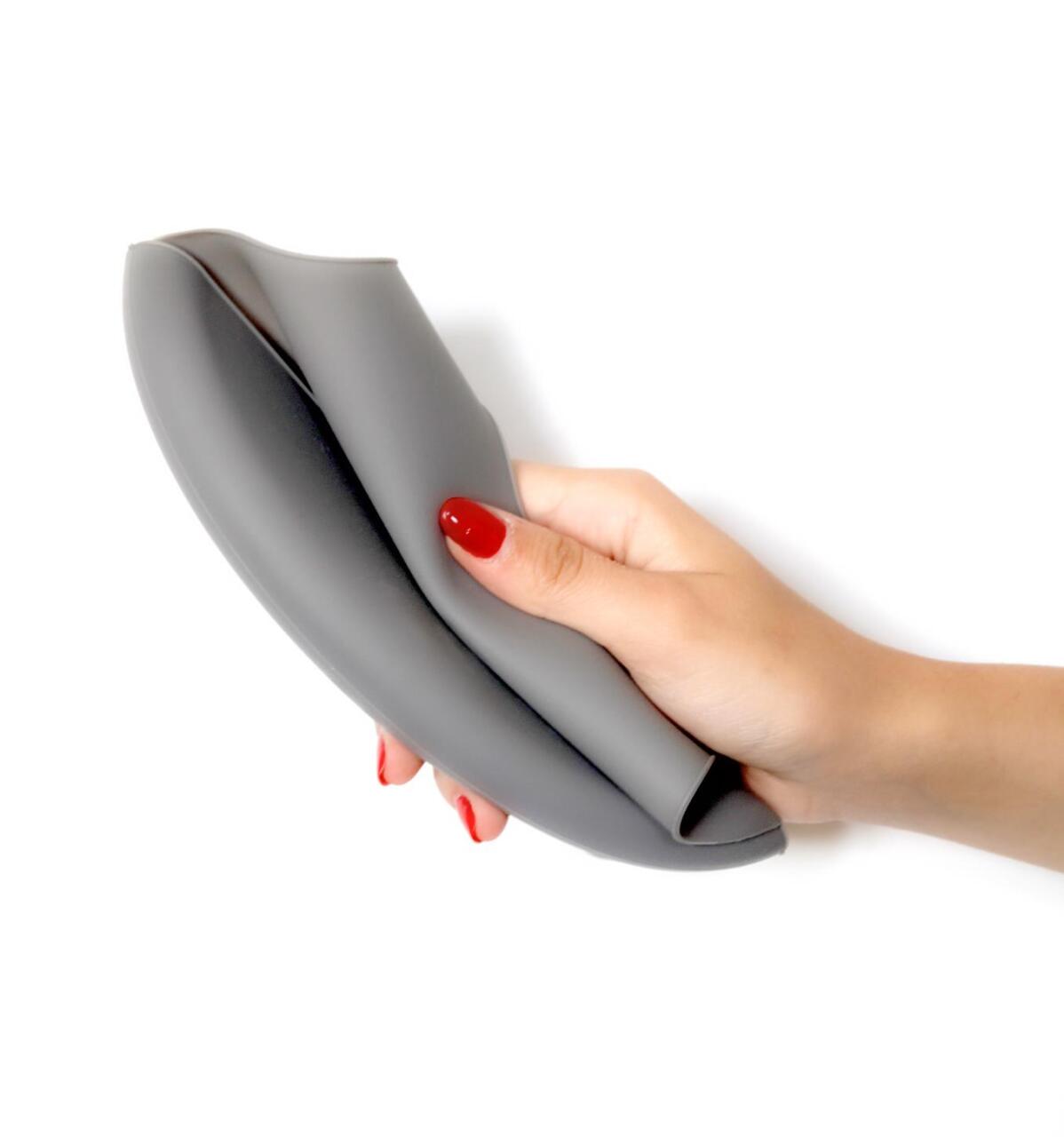 مريلة بيبي جيم ميني سيليكون 718 رمادية - 4