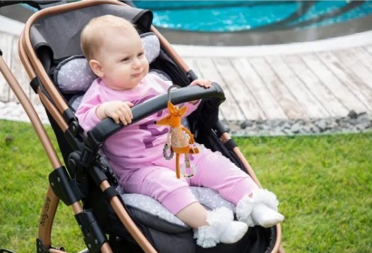 عربة أطفال بيبي جيم فوكس 867 بنية - 4