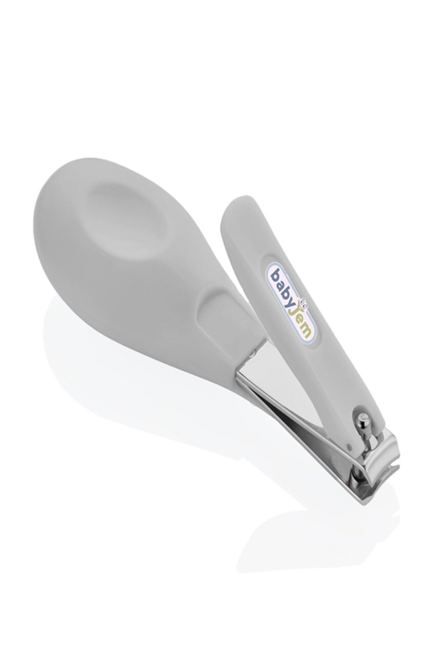 مقص أظافر الأطفال سهل الإمساك من بيبي جيم رقم 576 - رمادي - 1