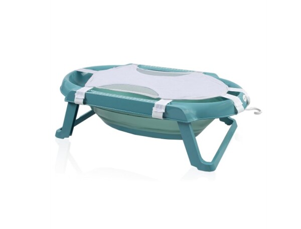 طقم حوض استحمام قابل للطي من بيبي جيم، مكون من 5 قطع، 596 فيروزي - 4