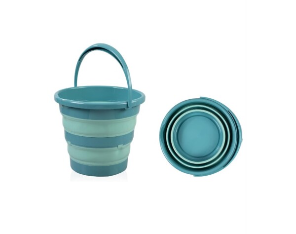 طقم حوض استحمام قابل للطي من بيبي جيم، مكون من 5 قطع، 596 فيروزي - 5