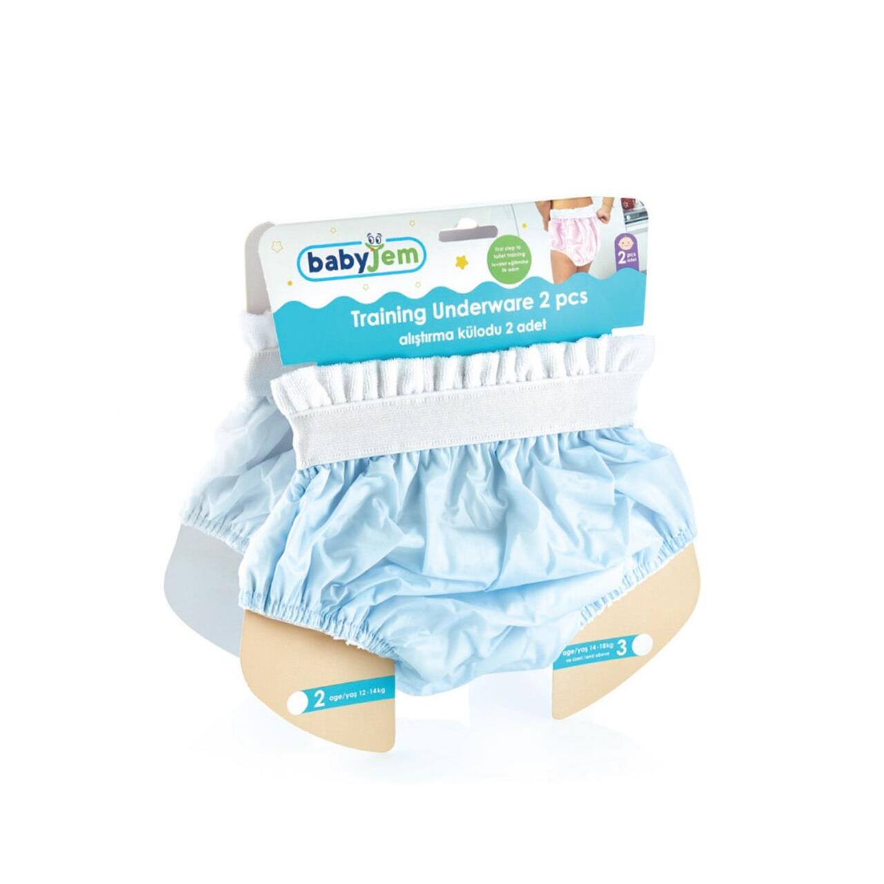 BabyJem Alıştırma Külodu Kutulu 2Li 155 Mavi - 1