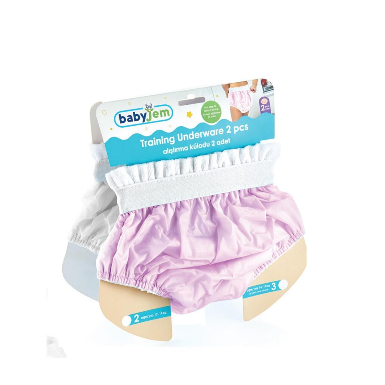 BabyJem Alıştırma Külodu Kutulu 2Li 155 Pembe - 1