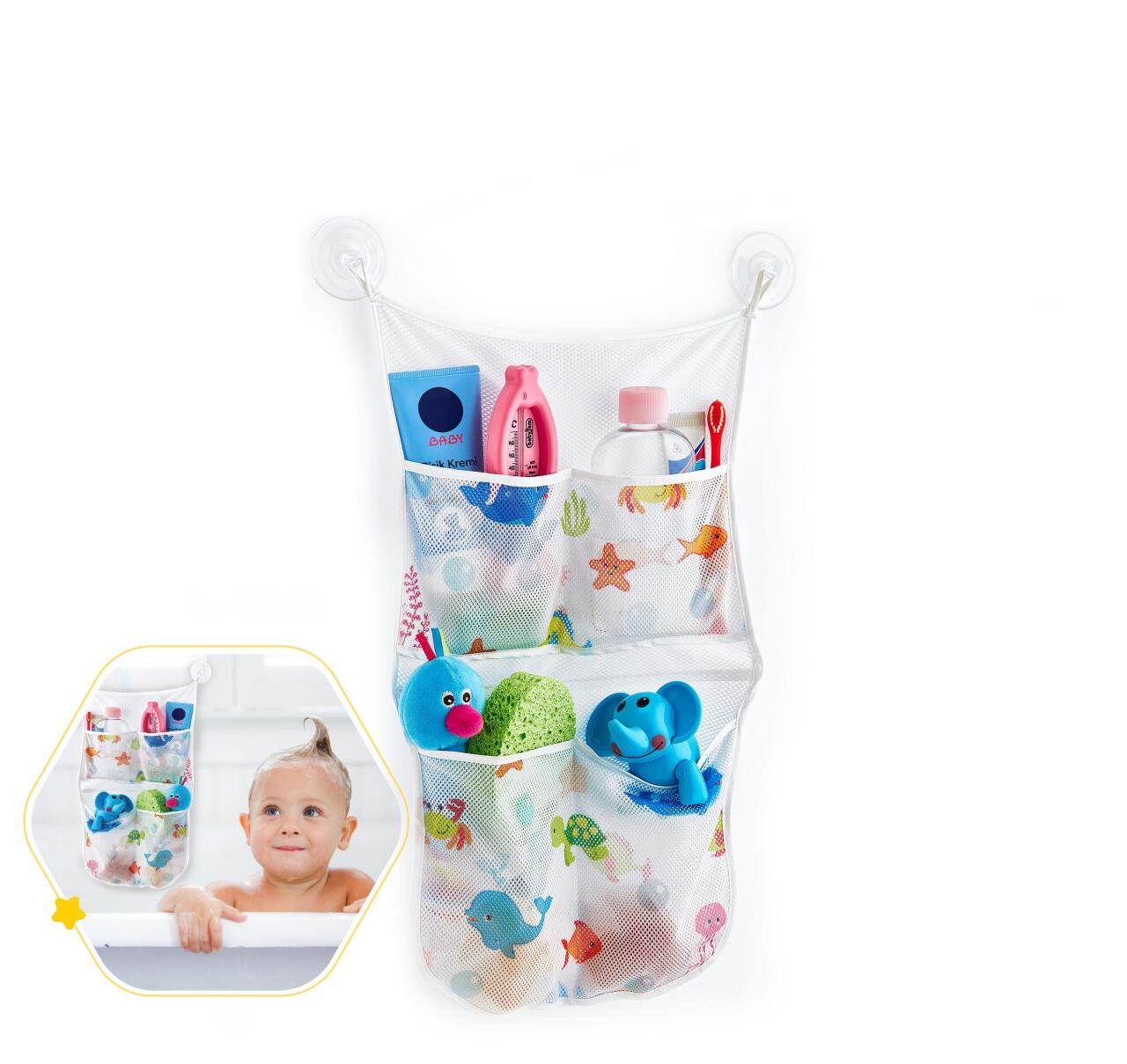 BabyJem Bebek Banyo Oyuncak Torbası 469 Beyaz - 1