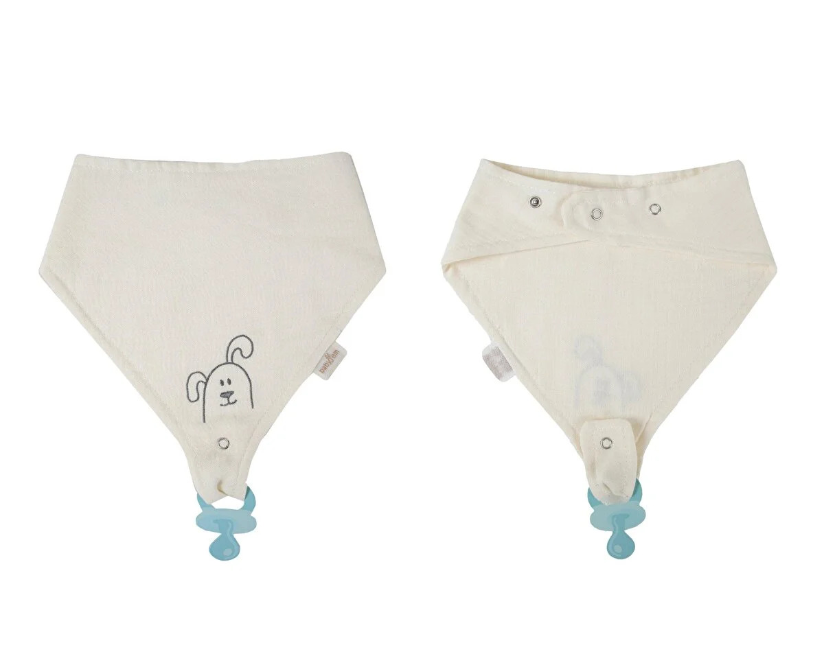 BabyJem Emzik Askılı Müslin Önlük 837 Ekru - 1