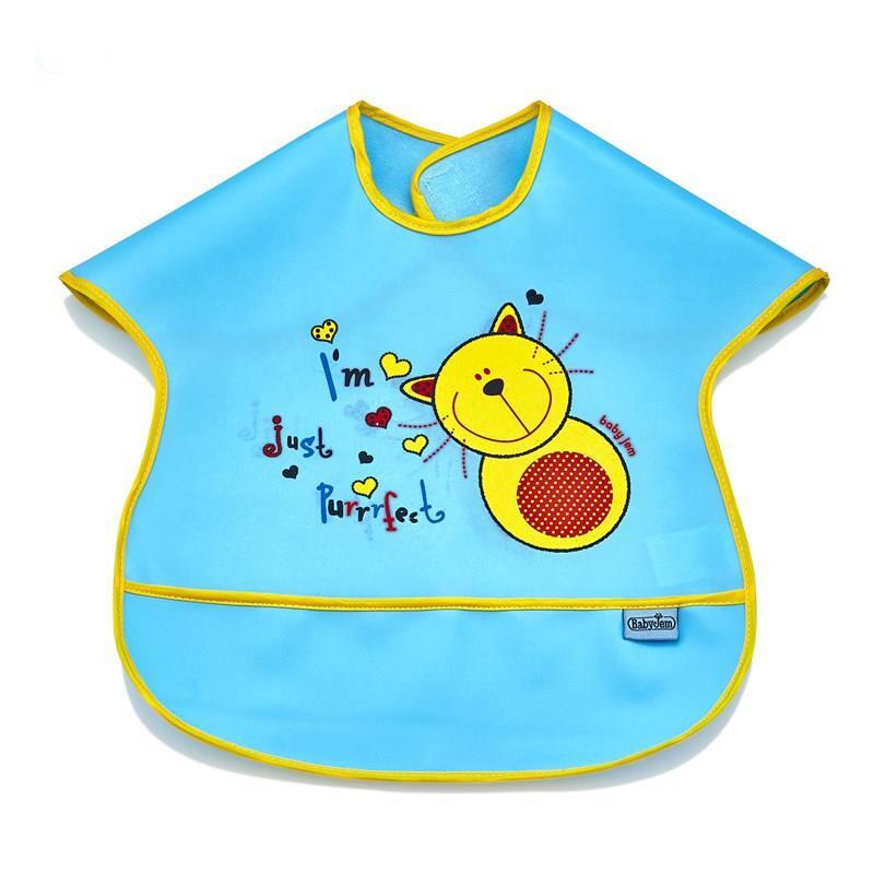 BabyJem Poli Muşamba Büyük Mama Önlüğü 029 Mavi - 1
