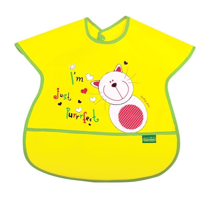 BabyJem Poli Muşamba Büyük Mama Önlüğü 029 Sarı - 1